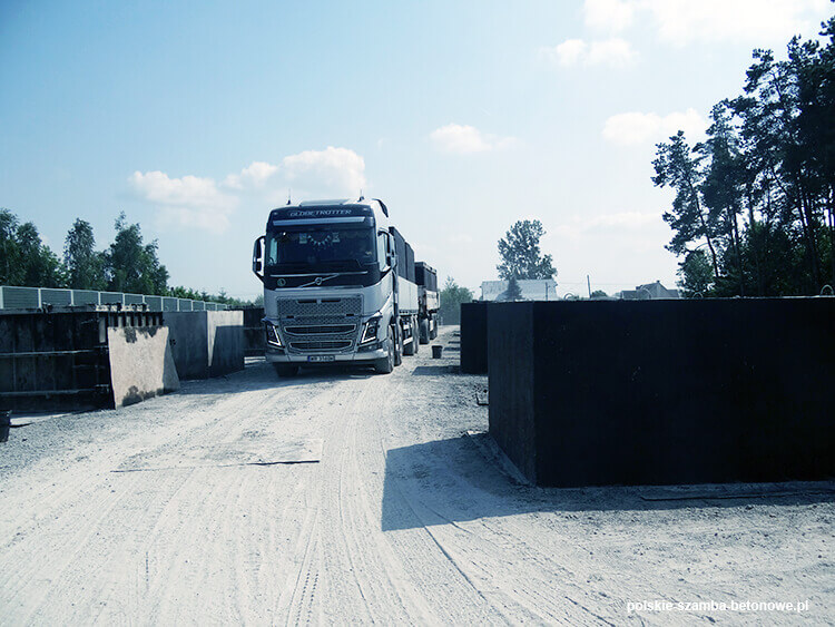 Transport szamb betonowych  w Olsztynie